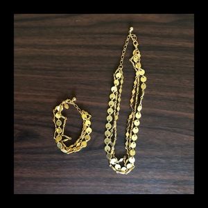 Premier Designs Triple Strand Necklace & Bracelet